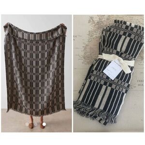 🆕 The Citizenry OLMO Baby Alpaca Throw Charcoal 70”X50” NWT
